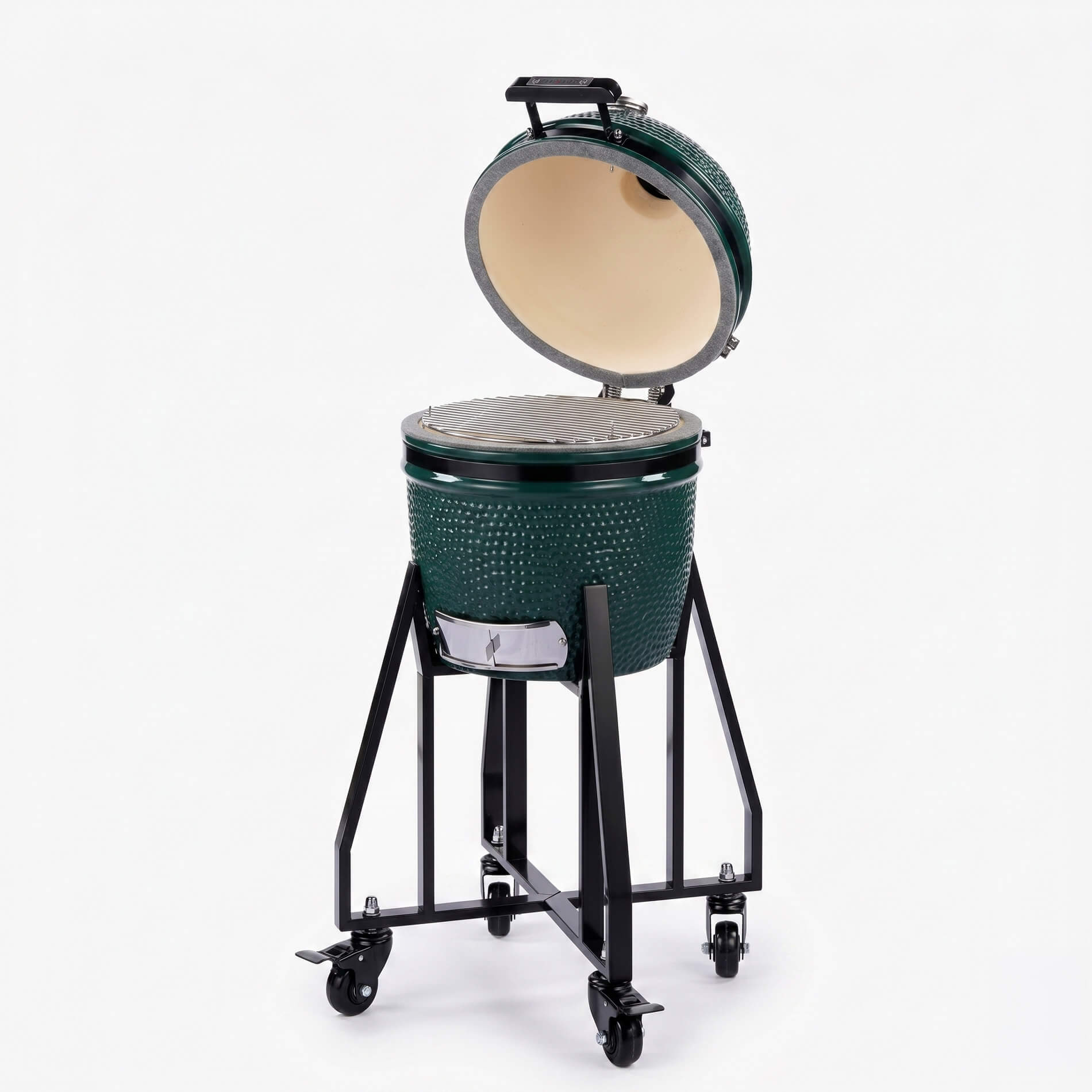 BBQ Life 15 Inch Compact Ceramic Kamado BBQ with Stand