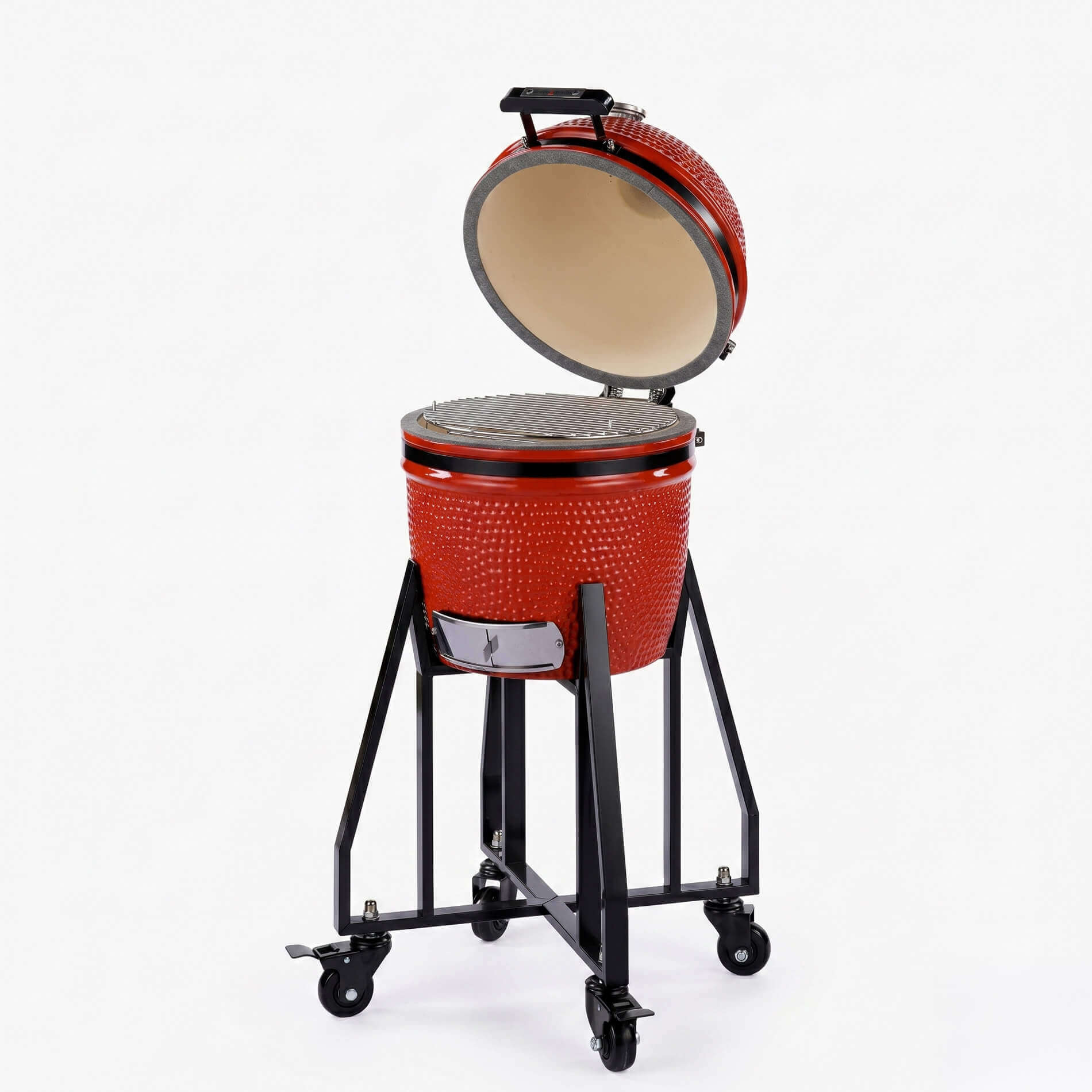 BBQ Life 15 Inch Compact Ceramic Kamado BBQ with Stand