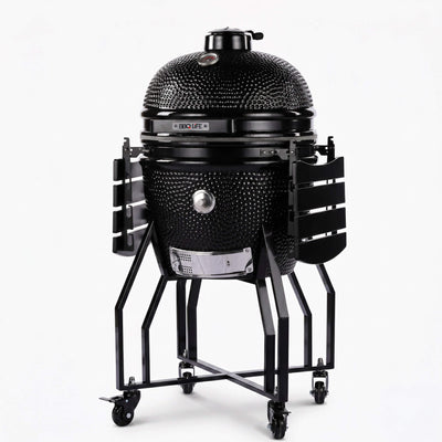BBQ Life 22 Inch Large Ceramic Kamado BBQ with Stand