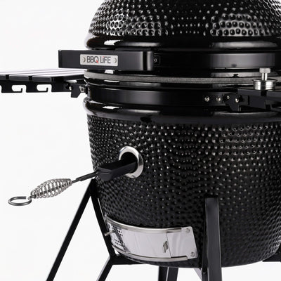 BBQ Life 22 Inch Large Ceramic Kamado BBQ with Stand