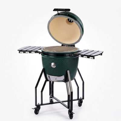 BBQ Life 22 Inch Large Ceramic Kamado BBQ with Stand
