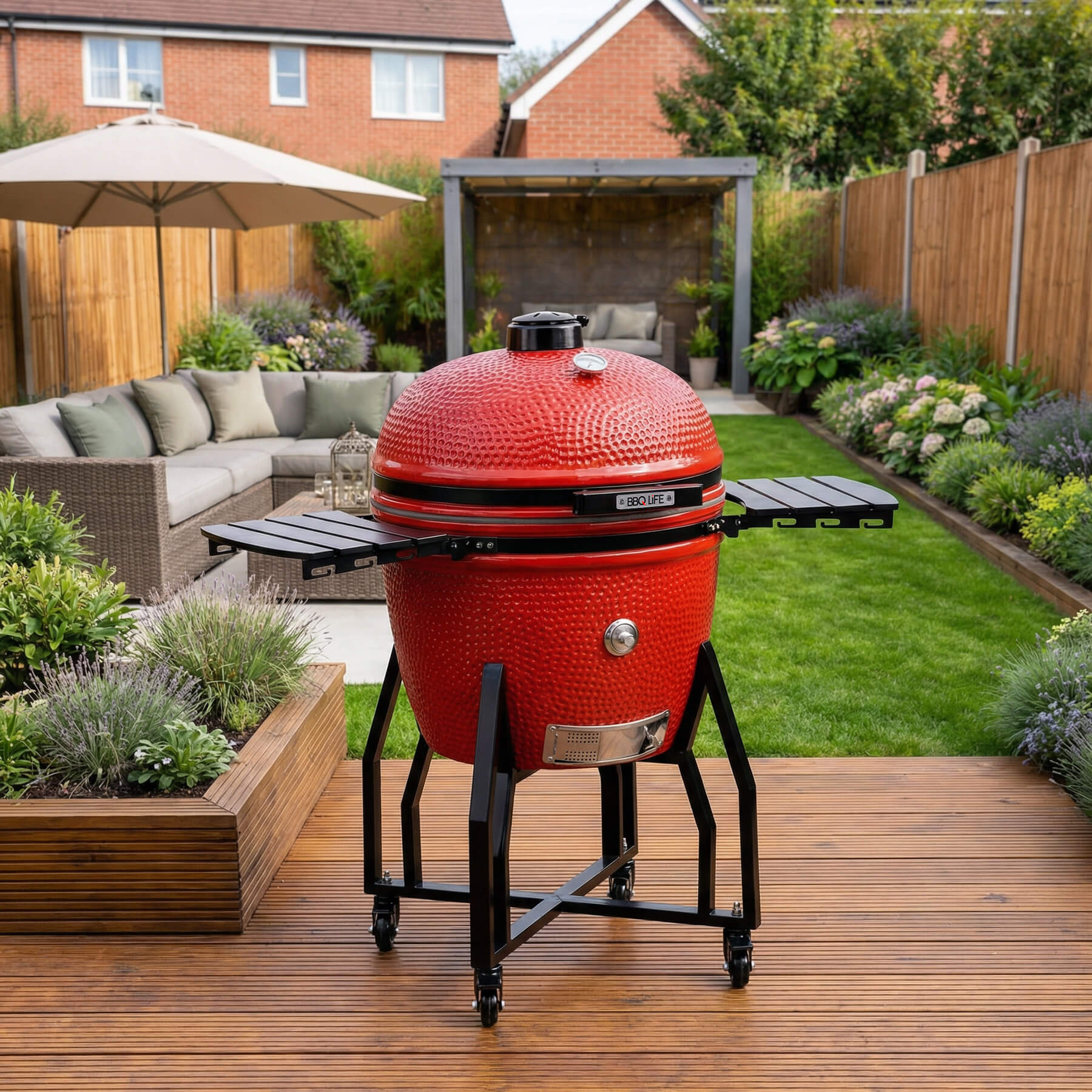 BBQ Life 28 Inch XXL Ceramic Kamado BBQ with Stand